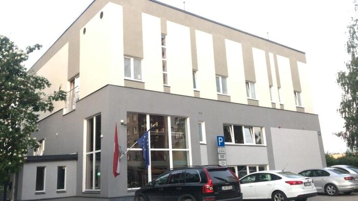 SENSEI treniņu zāles ēka Mežciemā, S. Eizenšteina iela 49A